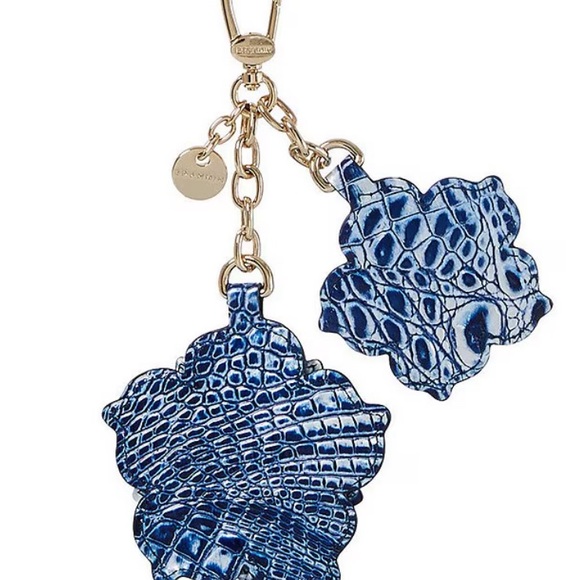 Brahmin Double Magnolia Tassel Coastal Blue Melbourne Bag Charm NWT MSRP:$125.00 - Picture 3 of 14